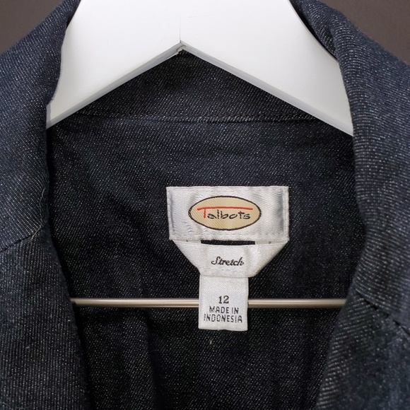 Talbots size 12 jean blazer y2k style - Picture 2 of 4